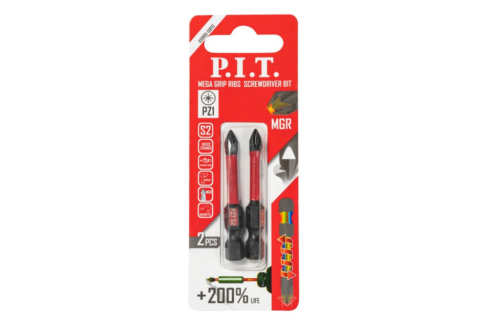 (ХОС) Бита ударная магнитная P.I.T. PZ1x50 мм (ASDR01-50PZ1)