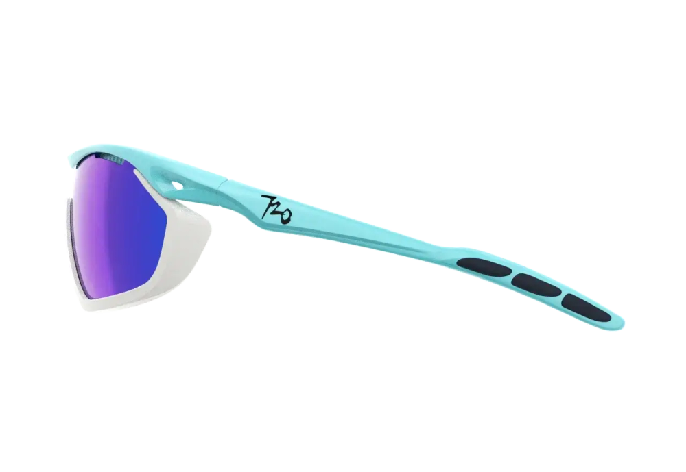 Спортивные очки с диоптриями 720armour Analog Pro / Matte Aquamarine / Matte White Gasket / Smoke Full Blue Ti Lens