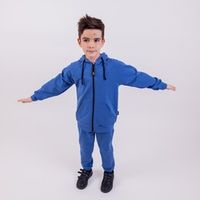 Толстовка с капюшоном "Деним" облегченная подростковая