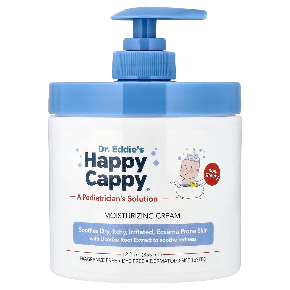 Happy Cappy, Увлажняющий крем, без отдушек, 355 мл (12 жидк. унц.)