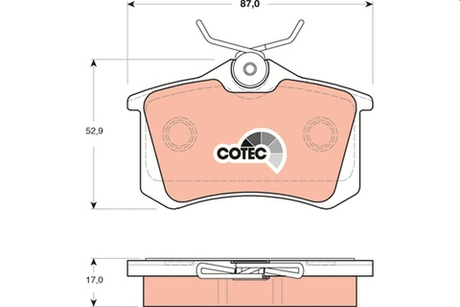 TRW - GDB1504-TRW - Brake Pad Set, disc brake