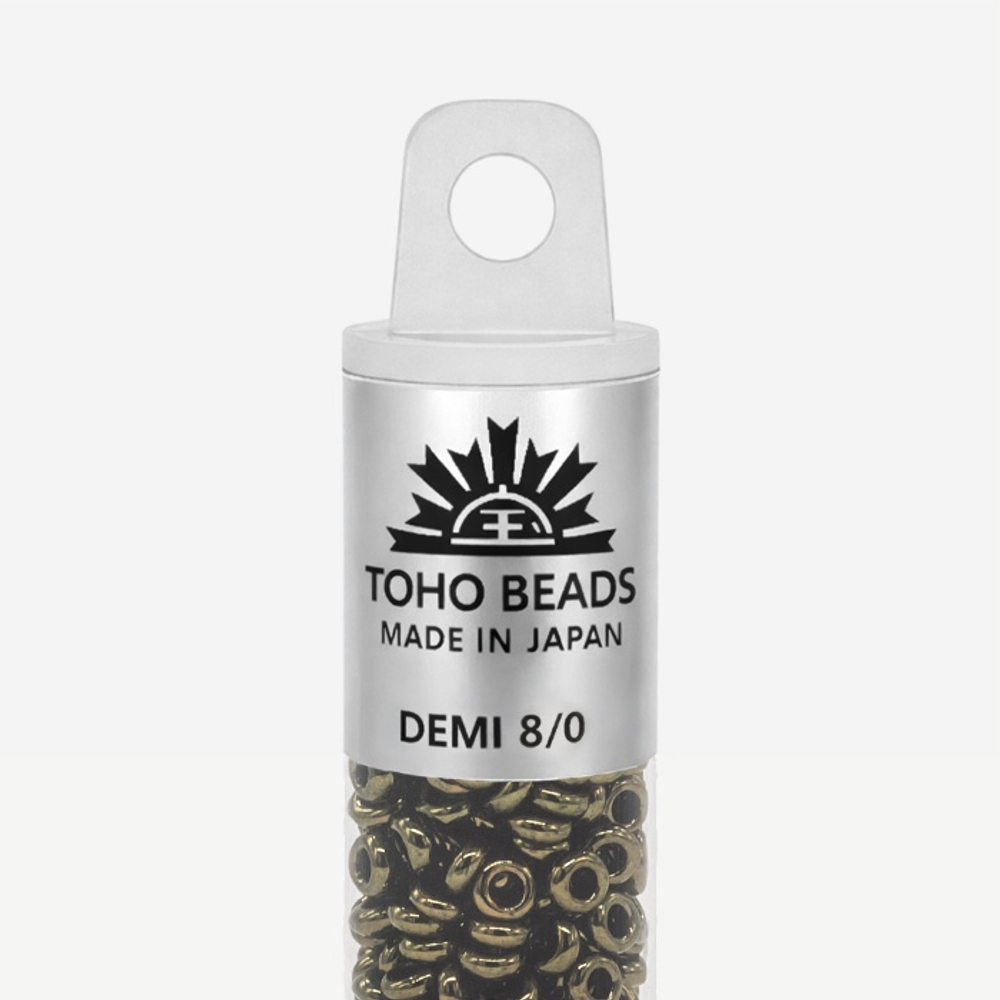 Японский бисер TOHO Demi 8/0 (№422), непрозрачный глянцевый