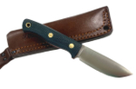 Нож Caribou, N690, микарта изумруд, 247.1552 конв