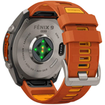 Garmin Fenix 9 Pro — 51 мм AMOLED Titanium Autumn Orange / Spark Orange