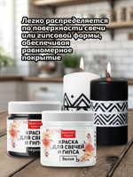 Комбо красок для свечей и гипса (белая+чёрная) 2х18мл
