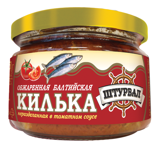 Килька балтийская в т/с 250г ст/банка (12шт)