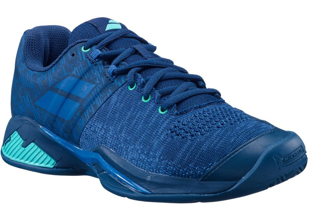Meskie buty tenisowe Babolat Propulse Blast Clay Men - dark blue/viridian green