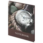 Записная книжка А6, 80л, обл. твёрдая, выб.лак, Brauberg Время