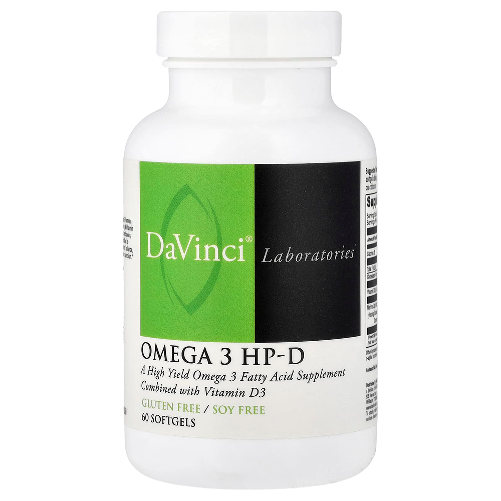 DaVinci Laboratories, Омега 3 HP-D, 60 мягких таблеток