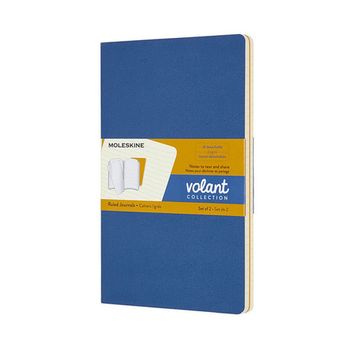 Блокнот Moleskine Volant Large 130х210 мм 96 стр. в линейку мягкая обложка 2 шт (QP721B41M17)