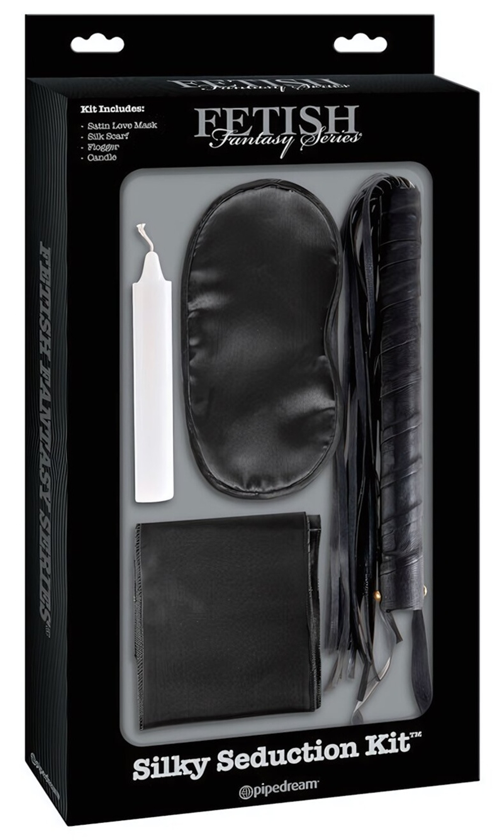 Фетиш набор для игр Silky Seduction Kit (Цвет: черный с белым)