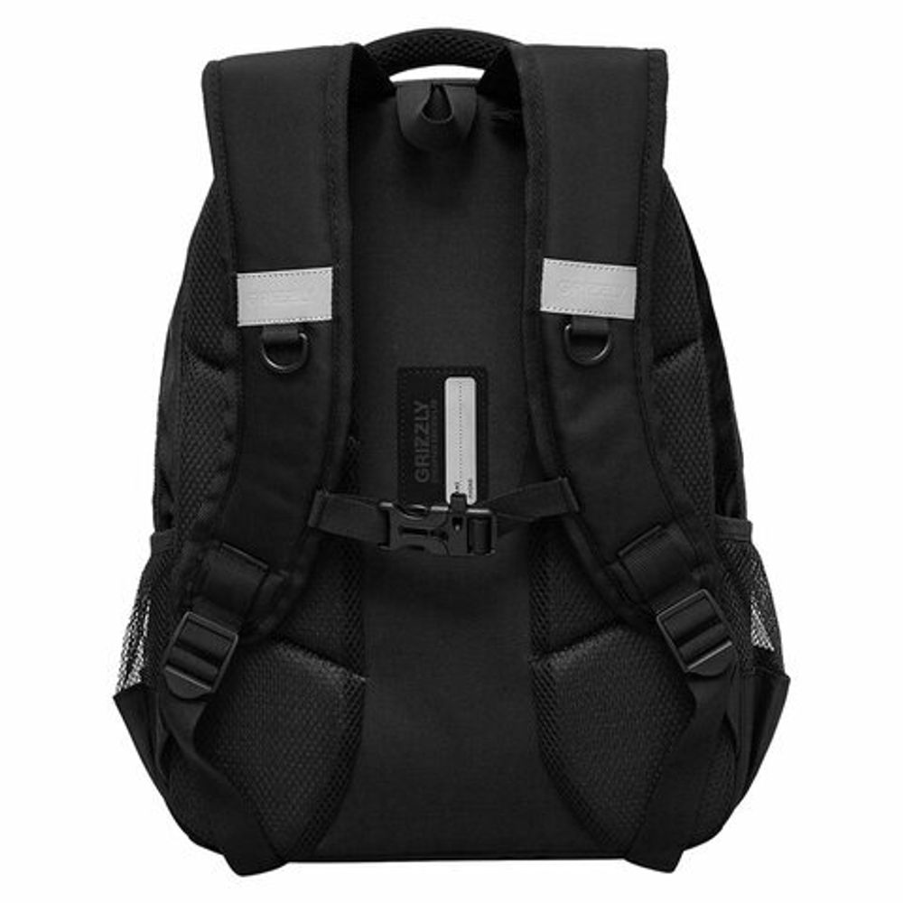 Рюкзак GRIZZLY школьный, анатомическая спинка, 2 отделения, для мальчиков, STYLE, 39х28х20 см, RB-454-1/1