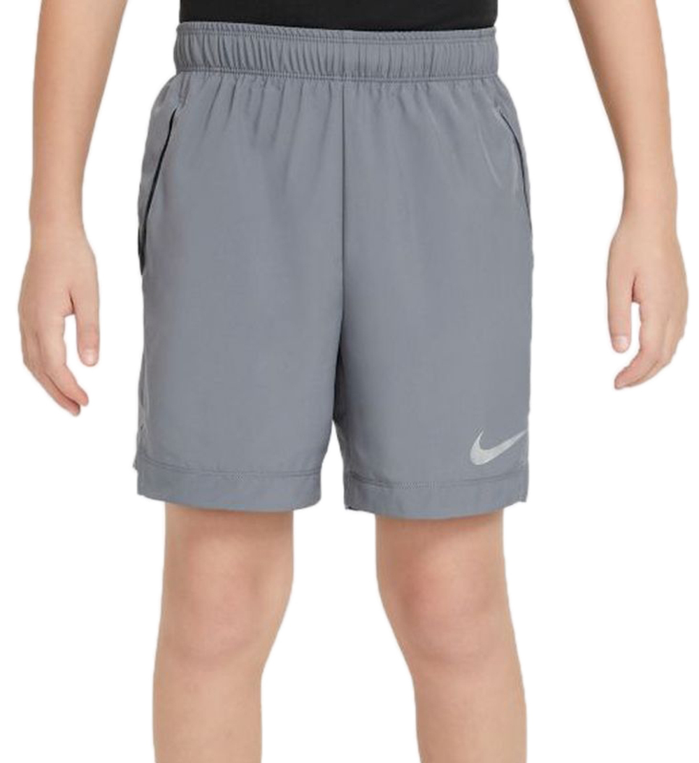 Шорты для мальчика теннисные Nike 6inch Woven Short B - smoke grey/black