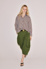 РУБАШКА ОВЕРСАЙЗ В КЛЕТКУ — ZW COLLECTION — ZARA
