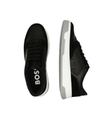 Кожаные кроссовки baltimore_tenn_sdtb BOSS BLACK - черный(50493208)