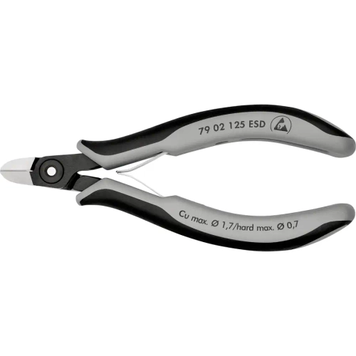 Прецизионные кусачки для электроники ESD 125 мм Knipex 79 02 125 ESD