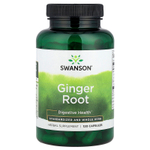 Swanson Vitamins, Корень имбиря, стандартизированная цельная трава, 120 капсул