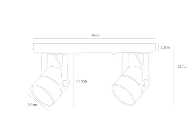 Спот Arte Lamp MIZAR A1311PL-2WH, 2хGU10