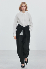 БРЮКИ BARREL В ТОНКУЮ ПОЛОСКУ — ZW COLLECTION — ZARA