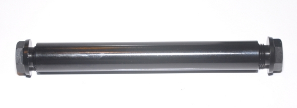 Ось M20 передней втулки DH, с гайками, черная.M20 Axle