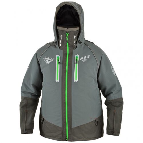 Костюм-поплавок мужской зимний "Rescuer IV prosport"-45, hardguard, серый (зеленые молнии), ХСН
