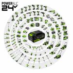Аккумулятор Greenworks High Power G24HP5, 24V, 5Ач (2957807)