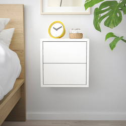 IKEA EKET  (ИКЕА ЕКЕТ)  -  Шкаф настенный с 2 ящиками - белый 35x35x35 см