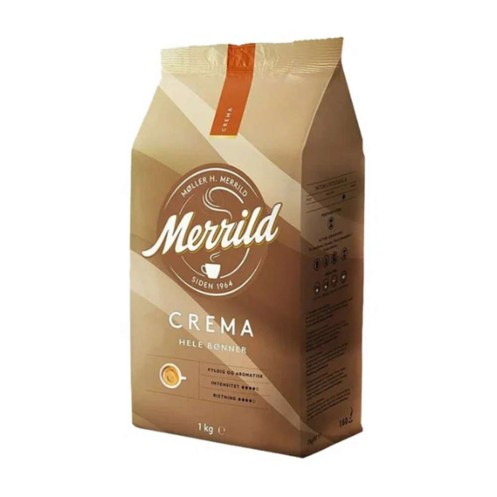Кофе в зернах Merrild Crema, 1 кг (Меррилд)