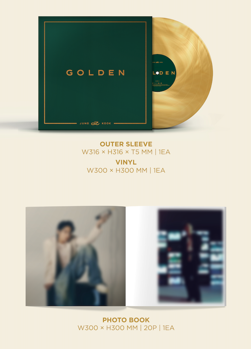 BTS ジョングク JUNG KOOK 「GOLDEN」レコード(Vinyl) Купить Винил Jung Kook - 'GOLDEN' (Color LP) | Stars Store K-POP