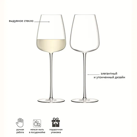 Набор из 2-х бокалов для белого вина Wine Culture 690 мл