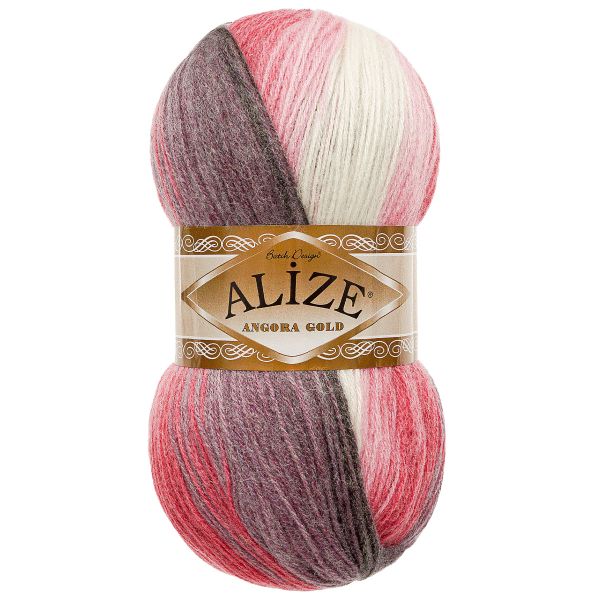 Пряжа Alize (Ализе) Angora Gold Batik / уп.5 мот. по 100 г, 550м, 1602 секционный