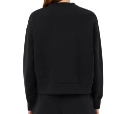 Женская Кофта теннисная Lacoste Oversized Double Face Jersey - black