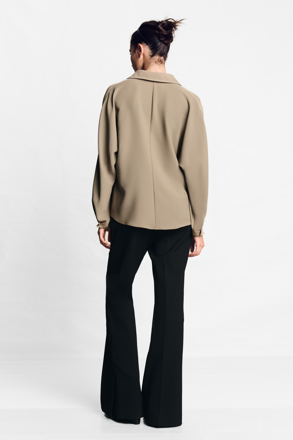 РУБАШКА С КОНТРАСТНОЙ СТРОЧКОЙ — ZARA