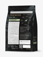 Сухой корм для взрослых собак Premier Dog Adult Mini мелких пород с чувствительным пищеварением ягненком с индейкой 3кг