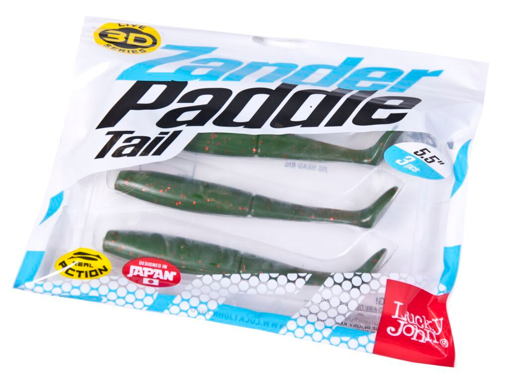 Виброхвосты LJ 3D Series Zander Paddle Tail 5.5in (14.00)/Z09 3шт.