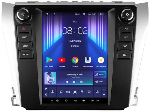 Магнитола для Toyota Camry 50/55 2011-2018 (рамка с крутилками и кнопками) - Teyes TPRO 2 монитор 9.7" QLED в стиле "Тесла" на Android 10, Быстрая, 4G SIM-слот