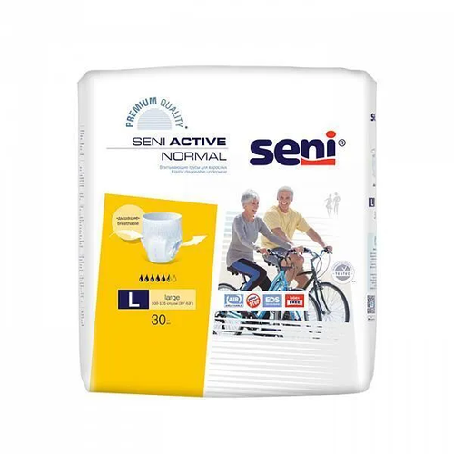 Впитывающие трусы Seni Active Normal L (100–135 см), 30 шт