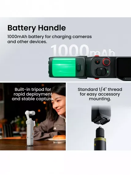 Экшн-камера Insta360 Luna Ultra Creator Bundle Белая (White)