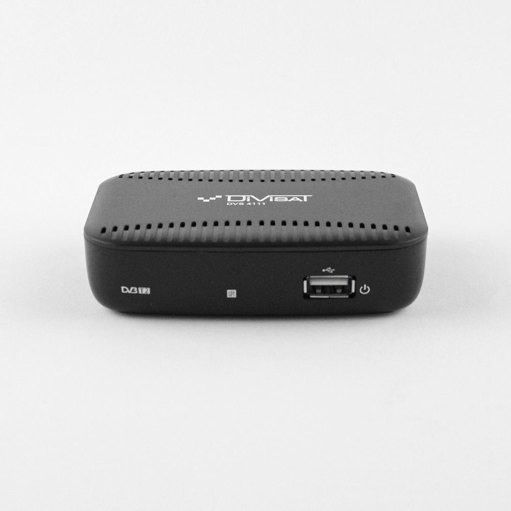 Приставка для цифрового телевидения DIVISAT DVS 4111 DVB-T2/C HDMI, 1*USB, RCA, БП внешний без кнопок упаравления