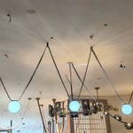 Pendant design lamp Plusminus Semispheres by Vibia (black)