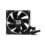 Вентилятор BaseTech V1, 80мм, 3-pin+Molex, черный, Bulk, 2400rpm, 46.2CFM, 22дБ (BT-F80X25-3PB)