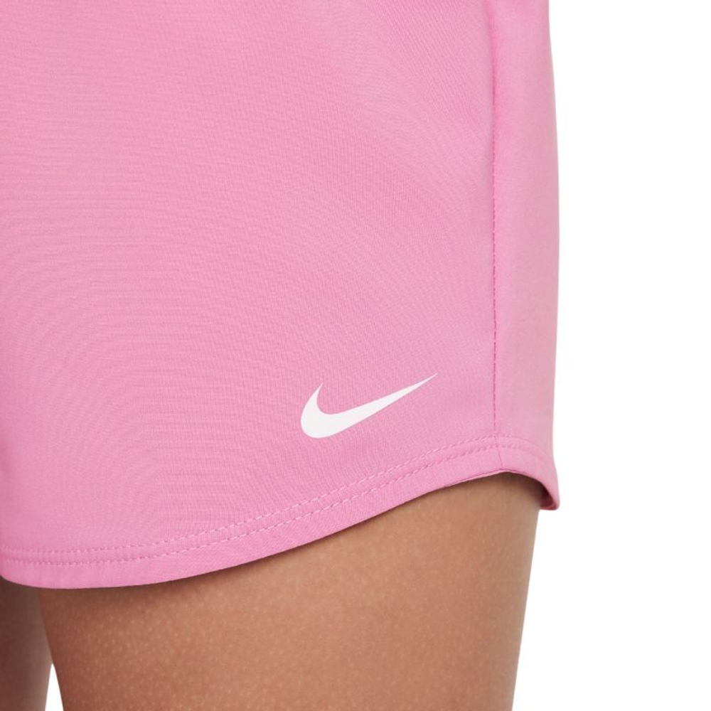 Шорты для девочки теннисные Nike Kids Dri-Fit One High-Waisted Woven Training - Розовый
