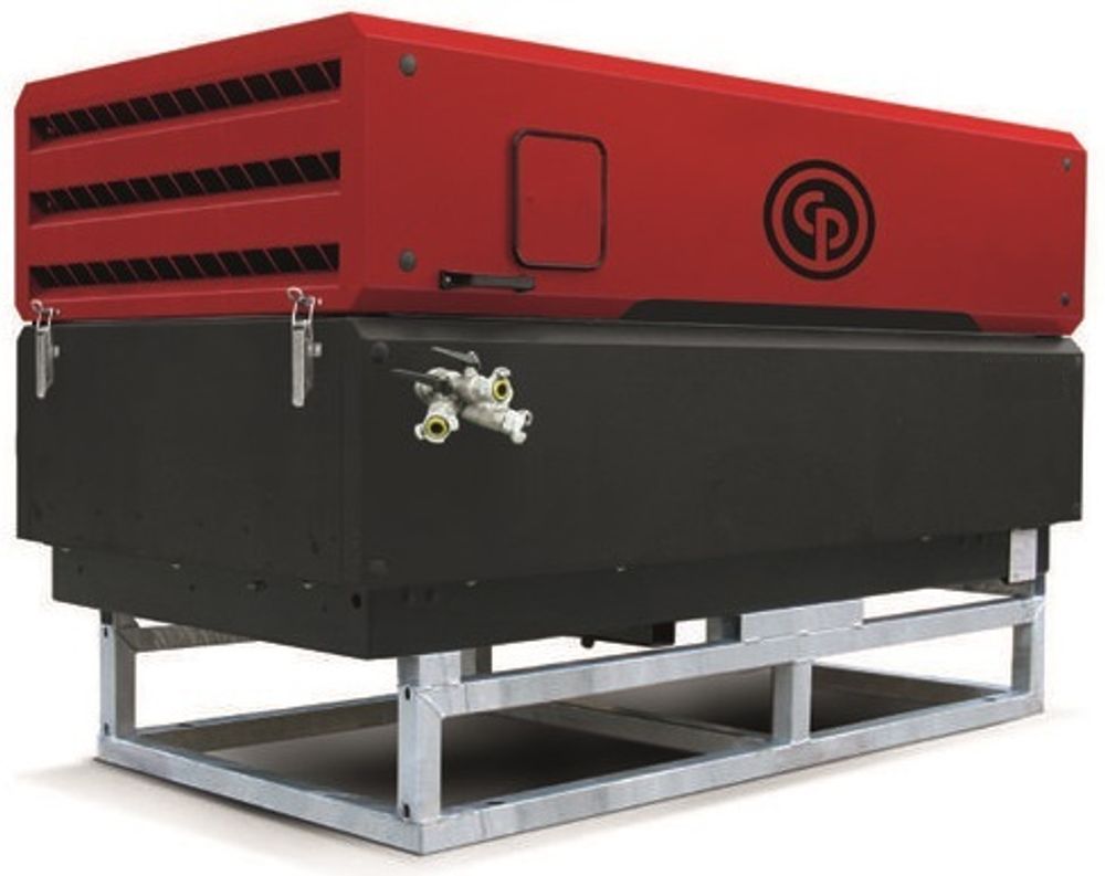Винтовой компрессор Chicago Pneumatic CPS100 на опорах Винтовой компрессор Chicago Pneumatic CPS100 на опорах