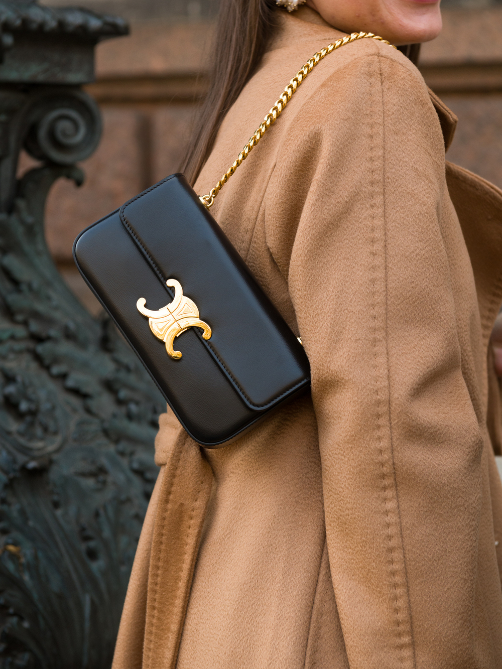 Celine Triomphe Chain Shoulder Bag