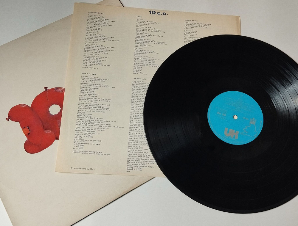 Винтажная виниловая пластинка LP 10cc (UK 1973) Sand In My Face