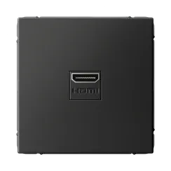 Розетка HDMI Systeme Electric ArtGallery Базальт GAL001480