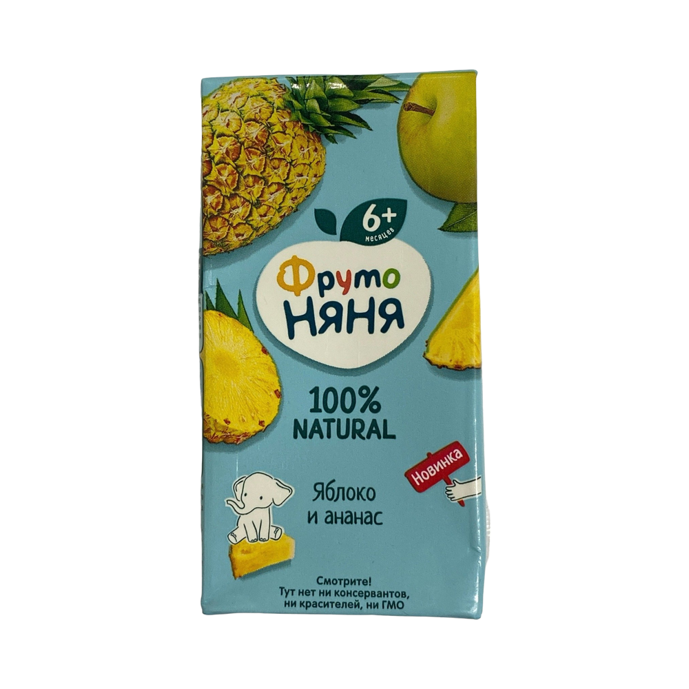 Сок ФРУТО НЯНЯ яблоко и ананас 0,2л