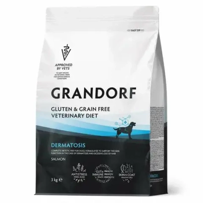 Корм для собак GRANDORF VETERINARY DIET Dog DERMATOSIS диетический с заболеваниями кожи, лосось 3кг