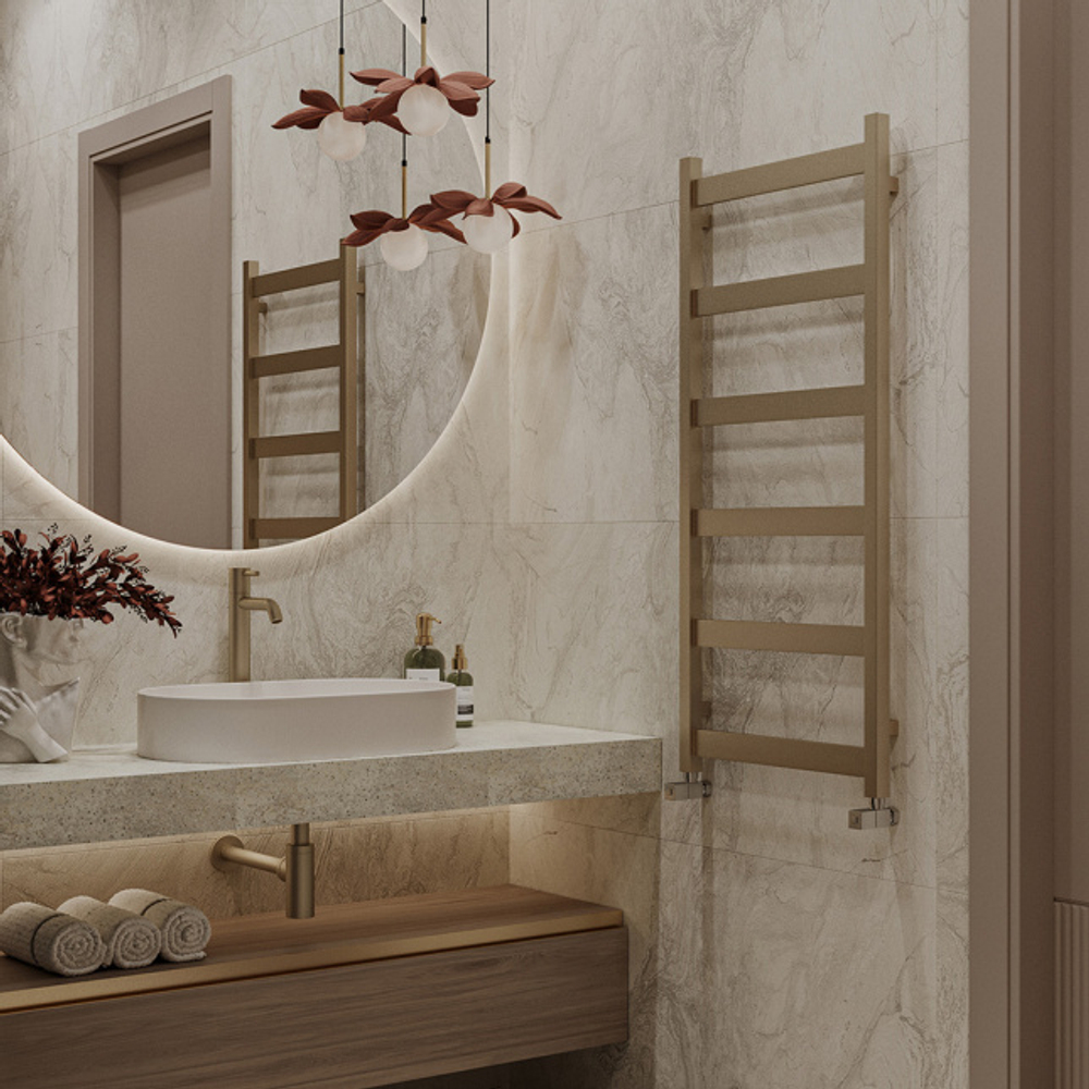 Полотенцесушитель Enkel 710 -4 секции - 330 мм, низ стороны