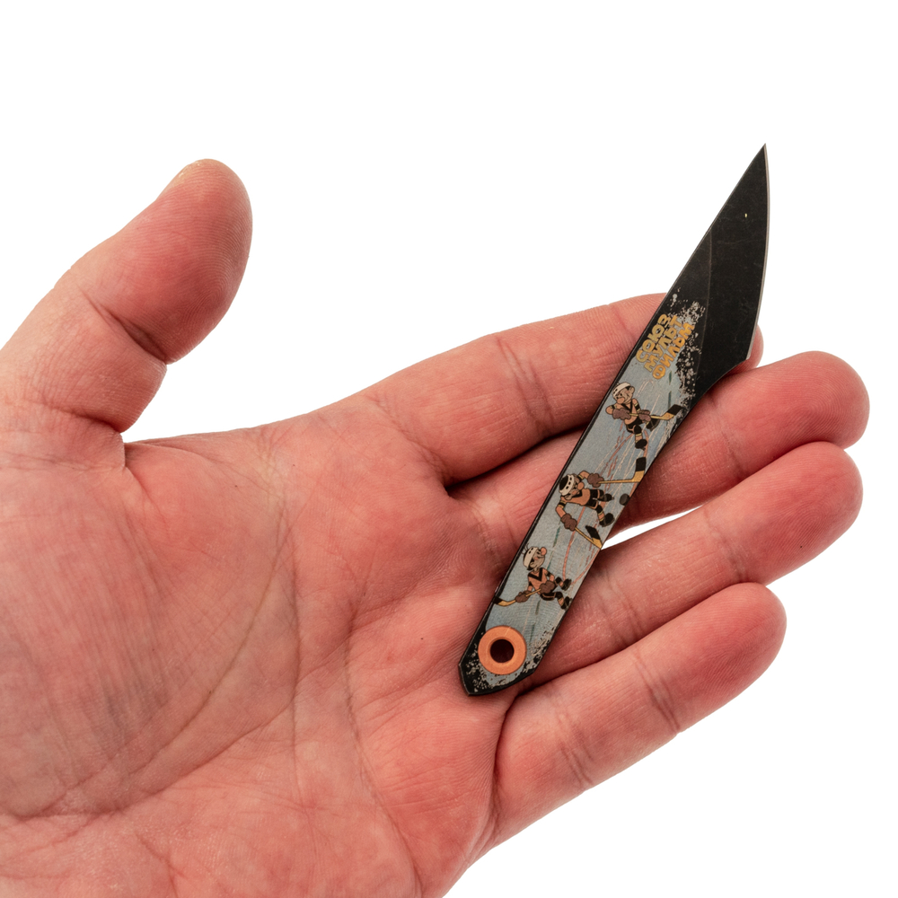 Нож скелетный N.C.Custom Koi Шайбу! Шайбу! Метеор, сталь AUS-8, BW